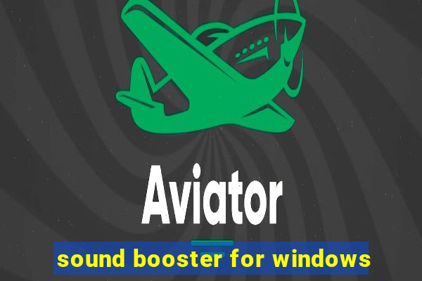 sound booster for windows