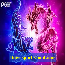 lider sport simulador